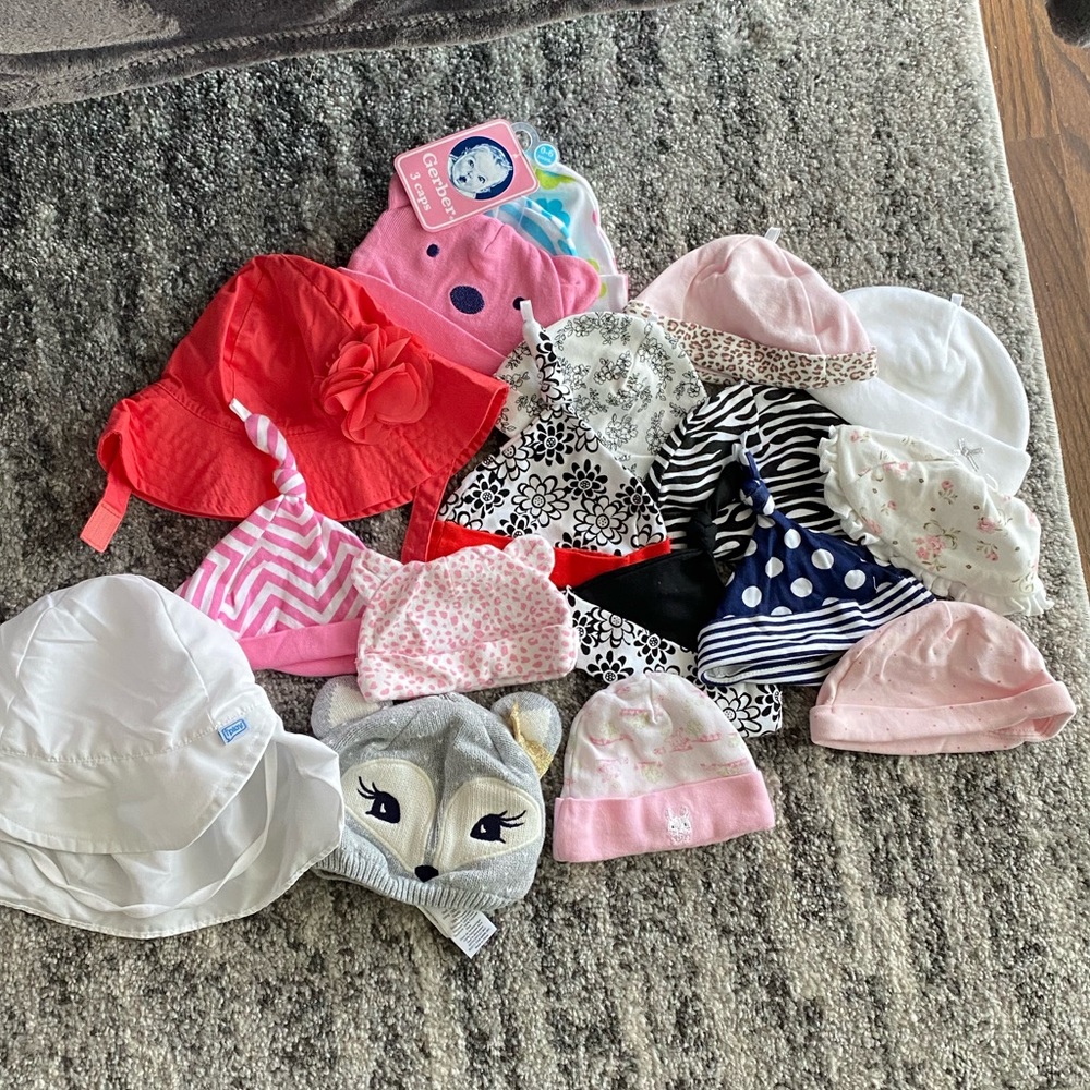 18 baby hats